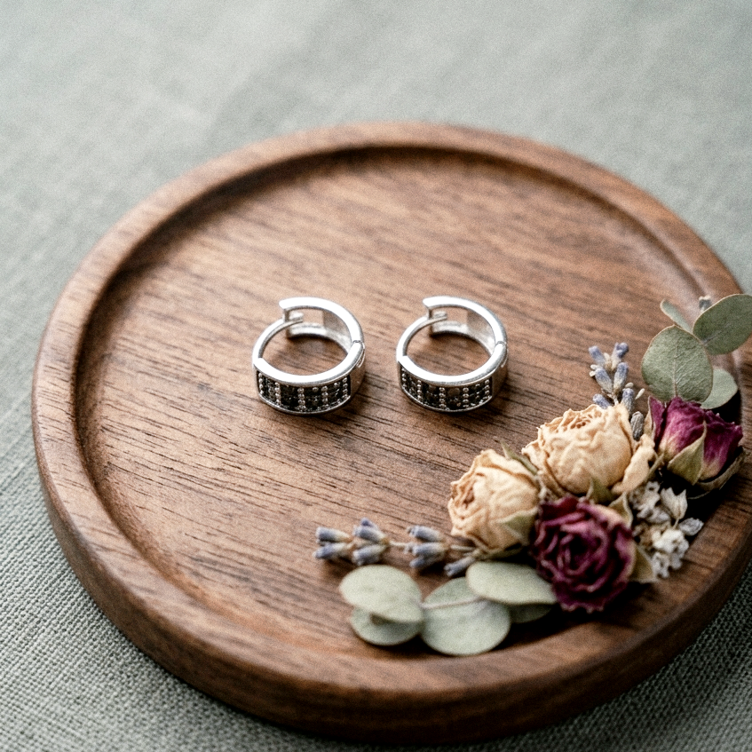 Marcasite Silver Bali Earrings